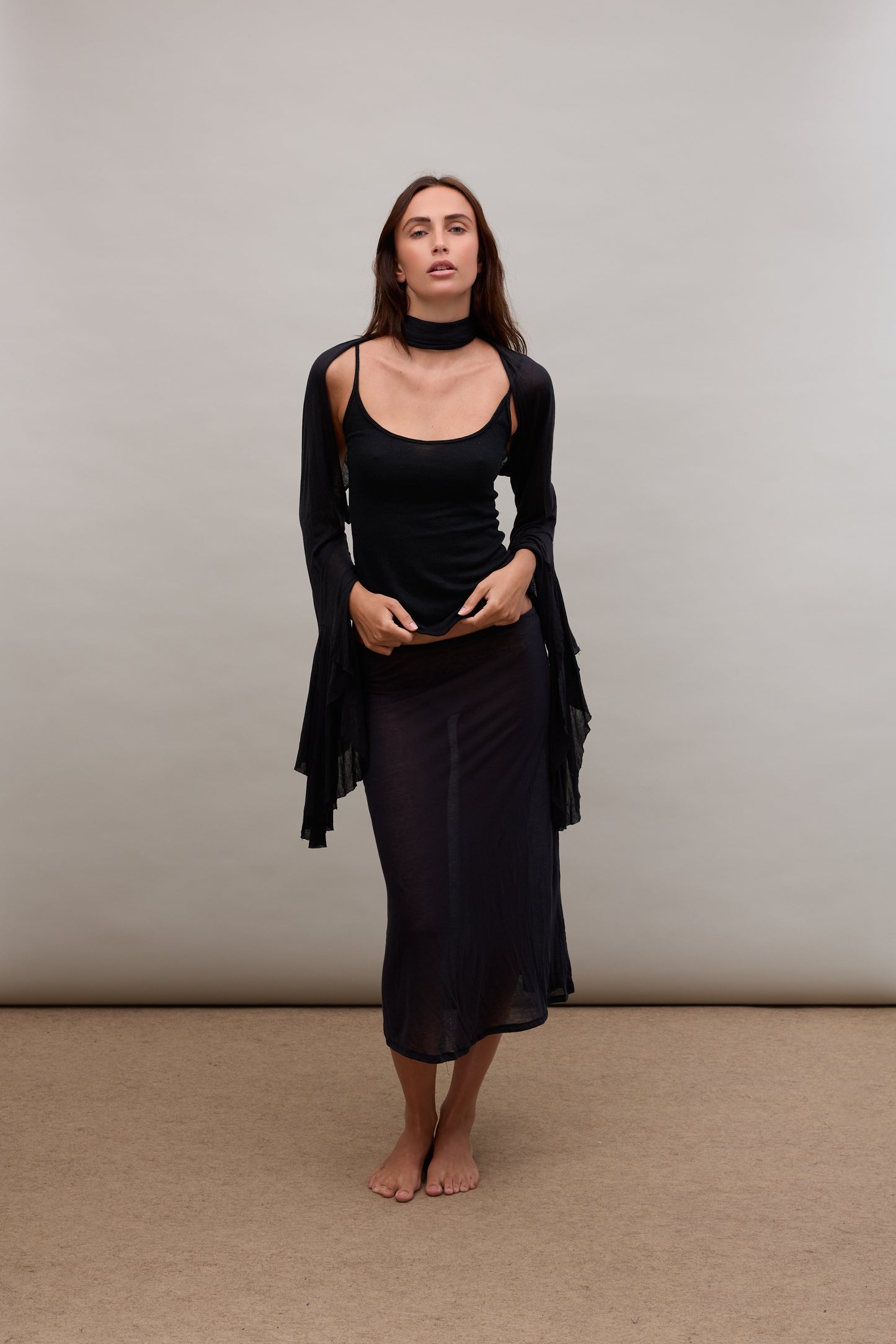 Line Midi Skirt