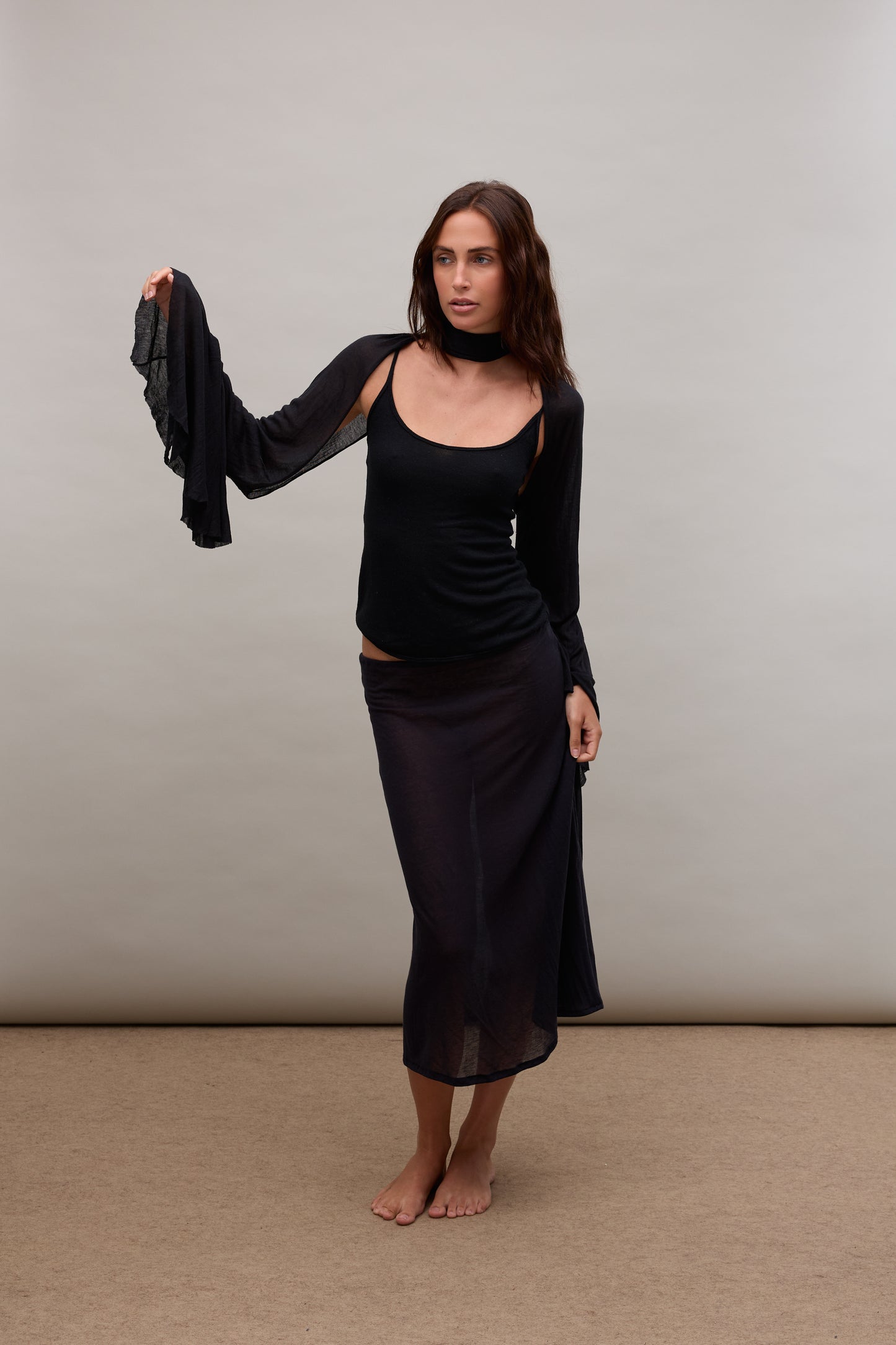 Black Sleeve Scarf