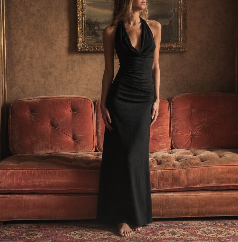Salt Long Dress - Black